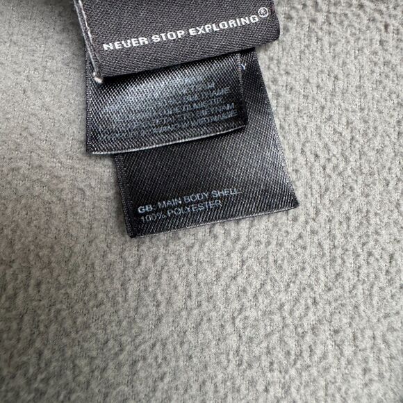 The North Face TKA 100 Glacier 1/4 Zip Fleece Jacket Men Large Gray Outdoor Hike - Picture 9 of 15